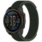 For Garmin Fenix 8 AMOLED 43mm Nylon Hook and Loop Fastener 20mm Watch Band(Army Green) - 1