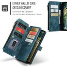 For Samsung Galaxy S24 FE 5G CaseMe C30 Card Slots Zipper Wallet Leather Phone Case(Blue) - 3