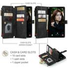 For Samsung Galaxy S24 FE 5G CaseMe C30 Card Slots Zipper Wallet Leather Phone Case(Black) - 2