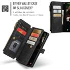 For Samsung Galaxy S24 FE 5G CaseMe C30 Card Slots Zipper Wallet Leather Phone Case(Black) - 3