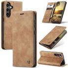 For Samsung Galaxy S24 FE 5G CaseMe 013 Multifunctional Horizontal Flip Leather Phone Case(Brown) - 1