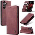 For Samsung Galaxy S24 FE 5G CaseMe 013 Multifunctional Horizontal Flip Leather Phone Case(Red) - 1