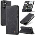 For Samsung Galaxy S24 FE 5G CaseMe 013 Multifunctional Horizontal Flip Leather Phone Case(Black) - 1