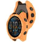 For Garmin Fenix 8 AMOLED 51mm Armor Hollow TPU Half Coverage Watch Protective Case(Orange) - 3