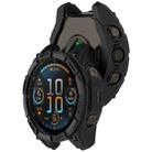 For Garmin Fenix 8 AMOLED 51mm Armor Hollow TPU Half Coverage Watch Protective Case(Black) - 3