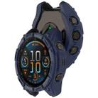 For Garmin Fenix 8 AMOLED 51mm Armor Hollow TPU Half Coverage Watch Protective Case(Midnight Blue) - 3