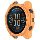 For Garmin Fenix 8 AMOLED 47mm Armor Hollow TPU Half Coverage Watch Protective Case(Orange) - 2