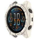 For Garmin Fenix 8 AMOLED 47mm Armor Hollow TPU Half Coverage Watch Protective Case(Starlight) - 2