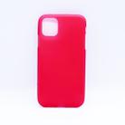 For iPhone 11 Solid Color Matte TPU Soft Shell Mobile Phone Protection Back Cover (Red) - 1