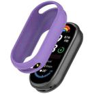 For Xiaomi Mi Band 8 Glossy Surface Silicone Watch Protective Case(Lilac Purple) - 1