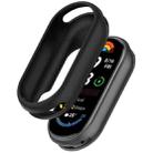 For Xiaomi Mi Band 8 Glossy Surface Silicone Watch Protective Case(Black) - 1