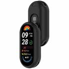 For Xiaomi Mi Band 8 Glossy Surface Silicone Watch Protective Case(Black) - 3