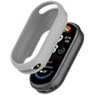 For Xiaomi Mi Band 8 Glossy Surface Silicone Watch Protective Case(Gray) - 1