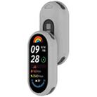 For Xiaomi Mi Band 8 Glossy Surface Silicone Watch Protective Case(Gray) - 3