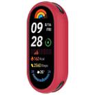 For Xiaomi Mi Band 8 Glossy Surface Silicone Watch Protective Case(Rose Red) - 2