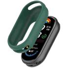 For Xiaomi Mi Band 8 Glossy Surface Silicone Watch Protective Case(Meditation Green) - 1