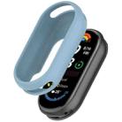 For Xiaomi Mi Band 8 Glossy Surface Silicone Watch Protective Case(Stretch Blue) - 1