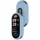 For Xiaomi Mi Band 8 Glossy Surface Silicone Watch Protective Case(Stretch Blue) - 3