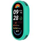 For Xiaomi Mi Band 8 Glossy Surface Silicone Watch Protective Case(Teal Green) - 2