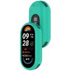 For Xiaomi Mi Band 8 Glossy Surface Silicone Watch Protective Case(Teal Green) - 3