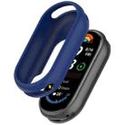 For Xiaomi Mi Band 8 Glossy Surface Silicone Watch Protective Case(Midnight Blue) - 1