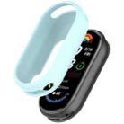 For Xiaomi Mi Band 8 Glossy Surface Silicone Watch Protective Case(Haze Blue) - 1