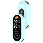 For Xiaomi Mi Band 8 Glossy Surface Silicone Watch Protective Case(Haze Blue) - 3