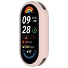 For Xiaomi Mi Band 8 Glossy Surface Silicone Watch Protective Case(PInk) - 2