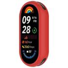 For Xiaomi Mi Band 8 Glossy Surface Silicone Watch Protective Case(True Red) - 2