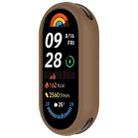 For Xiaomi Mi Band 8 Glossy Surface Silicone Watch Protective Case(Brown) - 2