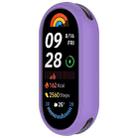 For Xiaomi Mi Band 8 NFC Glossy Surface Silicone Watch Protective Case(Lilac Purple) - 2