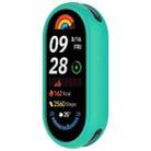 For Xiaomi Mi Band 8 NFC Glossy Surface Silicone Watch Protective Case(Teal Green) - 2