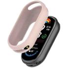 For Xiaomi Mi Band 8 NFC Glossy Surface Silicone Watch Protective Case(PInk) - 1