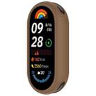 For Xiaomi Mi Band 8 NFC Glossy Surface Silicone Watch Protective Case(Brown) - 2