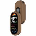 For Xiaomi Smart Band 9 Glossy Surface Silicone Watch Protective Case(Brown) - 3