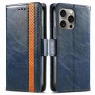 For iPhone 16 Pro CaseNeo Splicing Dual Magnetic Buckle Leather Phone Case(Blue) - 2