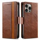 For iPhone 16 Pro CaseNeo Splicing Dual Magnetic Buckle Leather Phone Case(Brown) - 2