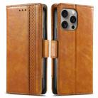 For iPhone 16 Pro CaseNeo Splicing Dual Magnetic Buckle Leather Phone Case(Khaki) - 2