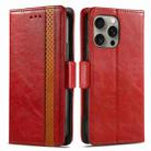 For iPhone 16 Pro Max CaseNeo Splicing Dual Magnetic Buckle Leather Phone Case(Red) - 2