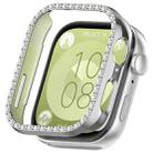 For Huawei Watch Fit3 Diamond Electroplated PC Half Coverage Watch Protective Case(Silver) - 1