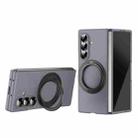 For Samsung Galaxy Z Fold7 Thunderbolt 360 Rotating Holder Shockproof Phone Case(Grey) - 1