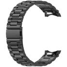 For Samsung Galaxy Watch FE 40mm Three Beads Button Quick Release Metal Watch Band(Black) - 3