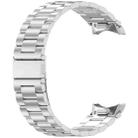 For Samsung Galaxy Watch 6 Classic 43 / 47mm Three Beads Button Quick Release Metal Watch Band(Silver) - 3