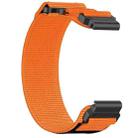 For Garmin Fenix 8 AMOLED 43mm Nylon Hook and Loop Fastener 20mm Quick Release Watch Band(Orange) - 3