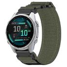 For Garmin Fenix 8 AMOLED 43mm Nylon Hook and Loop Fastener 20mm Quick Release Watch Band(Gray) - 1