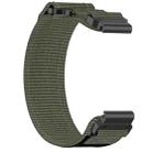 For Garmin Fenix 8 AMOLED 43mm Nylon Hook and Loop Fastener 20mm Quick Release Watch Band(Gray) - 3