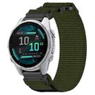 For Garmin Fenix 8 AMOLED 43mm Nylon Hook and Loop Fastener 20mm Quick Release Watch Band(Army Green) - 1