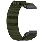 For Garmin Fenix 8 AMOLED 43mm Nylon Hook and Loop Fastener 20mm Quick Release Watch Band(Army Green) - 3