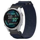 For Garmin Fenix 8 AMOLED 43mm Nylon Hook and Loop Fastener 20mm Quick Release Watch Band(Blue) - 1