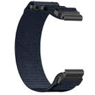 For Garmin Fenix 8 AMOLED 43mm Nylon Hook and Loop Fastener 20mm Quick Release Watch Band(Blue) - 3